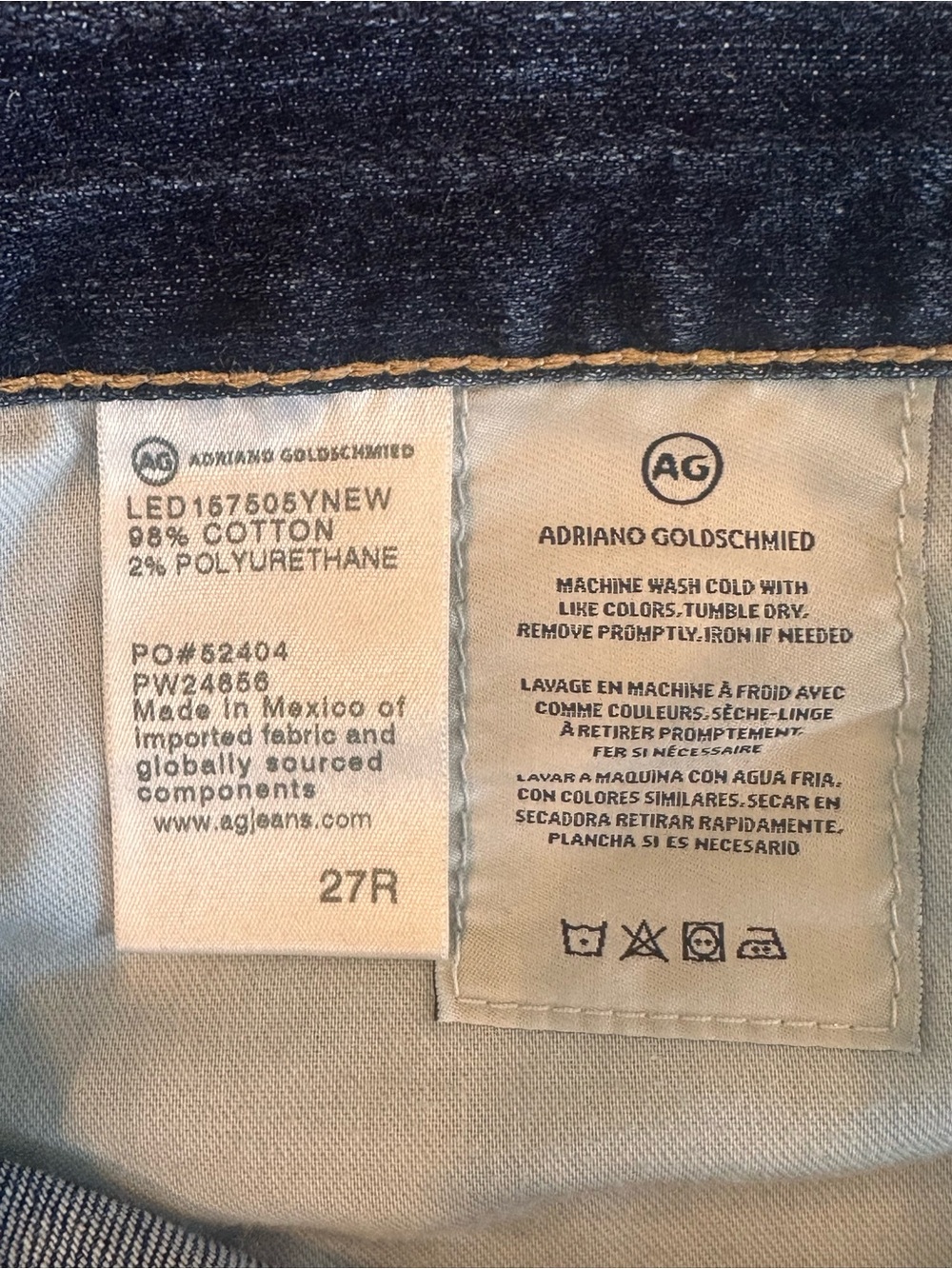 Ag Adriano Goldschmied Women’s Dark Indigo Straight Leg Jeans - Picture 5 of 5
